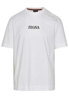ZEGNA White cotton t-shirt