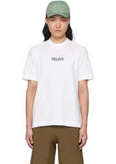ZEGNA White Crewneck T-Shirt