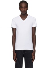 ZEGNA White V-Neck T-Shirt