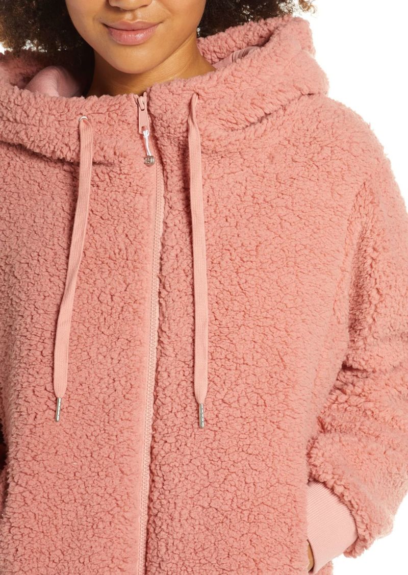 zella farrah hooded fleece jacket