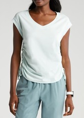 zella Cinchy Cinched Side Pima Cotton T-Shirt