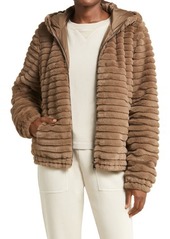 zella Corded Faux Fur Jacket