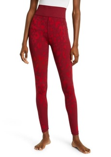 zella Cozy Patterned Baselayer Leggings in Red Couture at Nordstrom