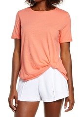 zella Tuck Front T-Shirt in Coral Rose at Nordstrom