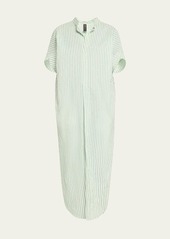 Zero + Maria Cornejo Long Aissa Stripe Shirt Dress