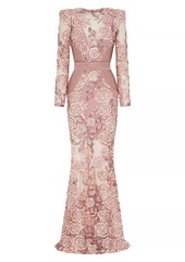Zhivago The Beginning Floral Lace Gown