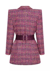 Zhivago Twice As Quit Boucle Blazer Minidress