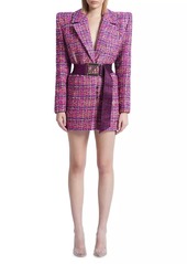 Zhivago Twice As Quit Boucle Blazer Minidress