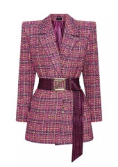 Zhivago Twice As Quit Boucle Blazer Minidress