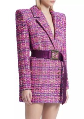 Zhivago Twice As Quit Boucle Blazer Minidress