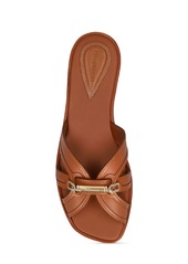 Zimmermann 10mm Prisma Slide Leather Flat Sandals