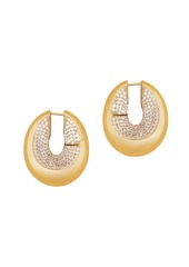 Zimmermann 20K-Gold-Plated & Cubic Zirconia Hoop Earrings