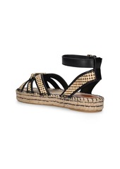 Zimmermann 50mm Prisma Slide Leather Sandals