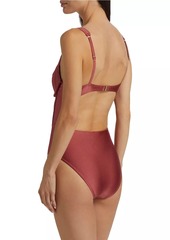 Zimmermann Acacia Corset One-Piece Swimsuit