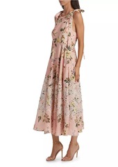 Zimmermann Acacia Floral Broderie Midi-Dress