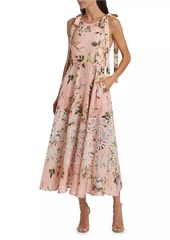 Zimmermann Acacia Floral Broderie Midi-Dress