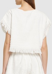Zimmermann Alight Cotton Toweling Crop Top