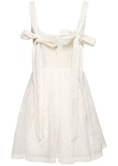 Zimmermann Alight Embroidered Corset Mini Dress