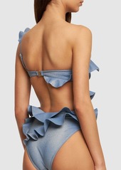 Zimmermann August Asymmetric One Piece Swimsuit