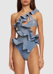 Zimmermann August Asymmetric One Piece Swimsuit