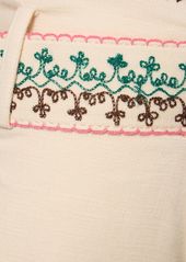 Zimmermann August Embroidered Cotton Shorts