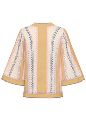 Zimmermann August Embroidered Cotton Top