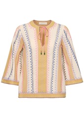 Zimmermann August Embroidered Cotton Top