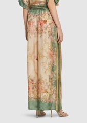 Zimmermann August Printed Silk Relaxed Pants
