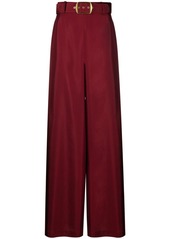 Zimmermann belted silk wide-leg trousers