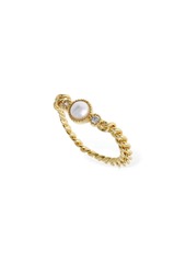 Zimmermann Collage Fine Chain & Faux Pearl Ring