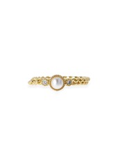 Zimmermann Collage Fine Chain & Faux Pearl Ring