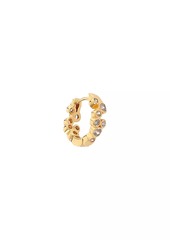 Zimmermann Collage Goldtone & Cubic Zirconia Single Huggie Hoop Earring