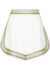 Zimmermann corded-detail linen shorts
