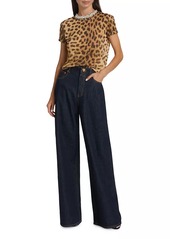 Zimmermann Crush Embellished Leopard T-Shirt