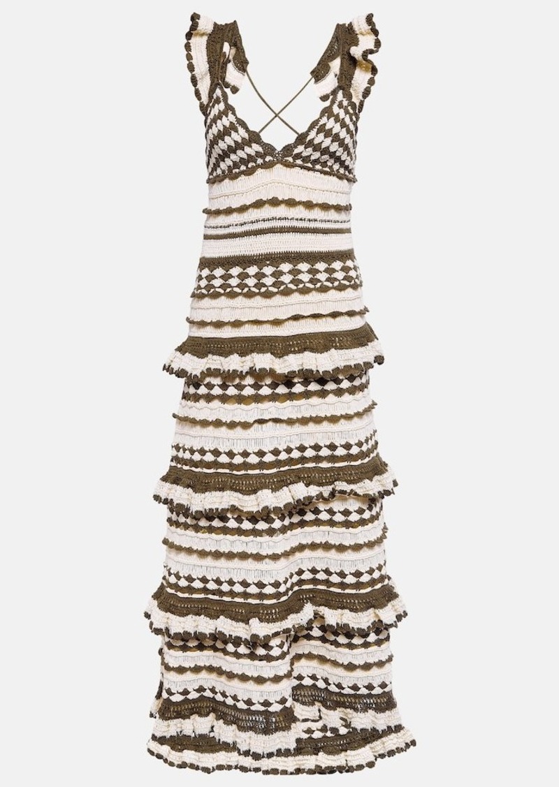 Zimmermann Devi crochet cotton midi dress