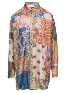Zimmermann 'Devi' Multicolor Oversized Shirt with Paisley Print in Silk Woman