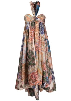 Zimmermann Devi paisley-print halterneck dress