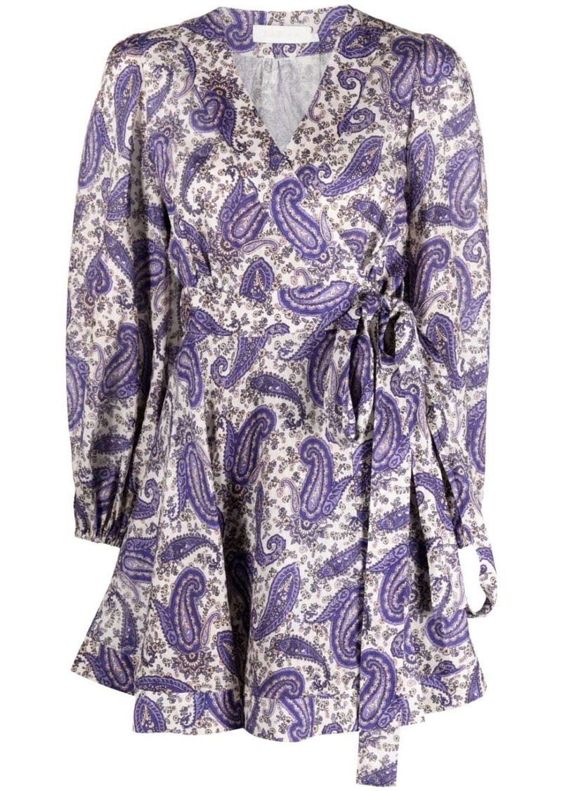 Zimmermann Devi paisley-print wrap dress