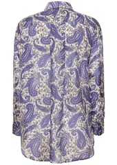 Zimmermann Devi Printed Relaxed Fit Silk Shirt