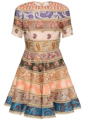Zimmermann Devi Short Sleeved Linen Mini Dress