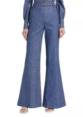 Zimmermann Eden Chambray Flared Pants