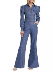 Zimmermann Eden Chambray Flared Pants