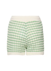 Zimmermann Everley Cotton Blend Knit Shorts