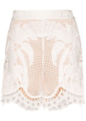 Zimmermann floral lace shorts