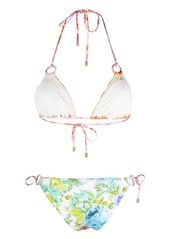 Zimmermann floral-print self-tie bikini