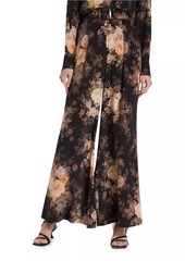 Zimmermann Floral Silk Wide-Leg Pants