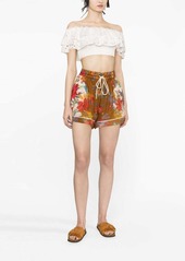 Zimmermann Ginger floral-print silk shorts