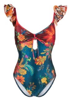Zimmermann Ginger floral-print swimsuit