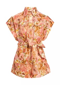 Zimmermann Golden Cuffed Romper