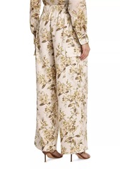 Zimmermann Golden Relaxed Pocket Linen Pants